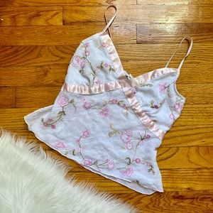 Vintage 90s mesh babydoll top